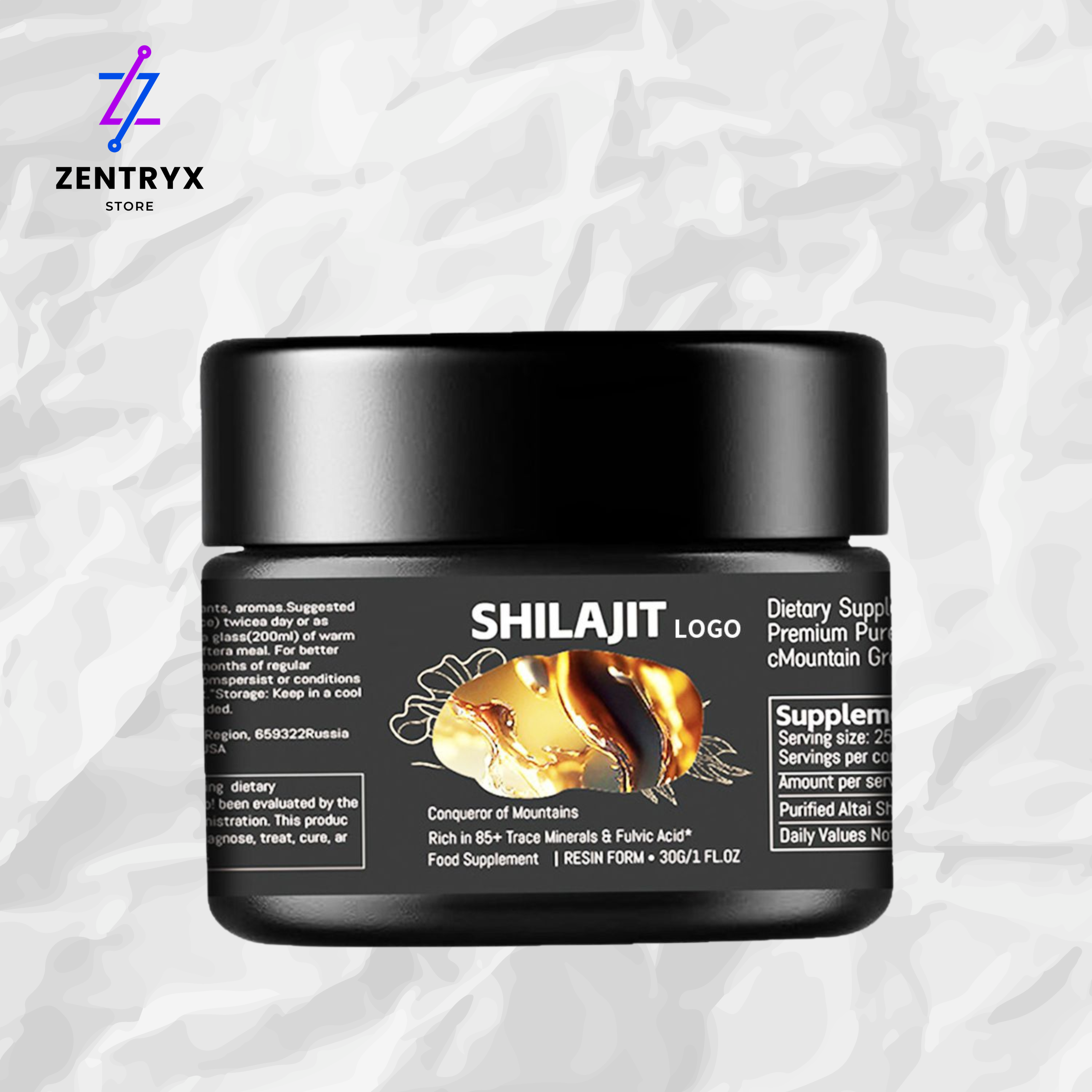 Shilajit suplemento nutricional