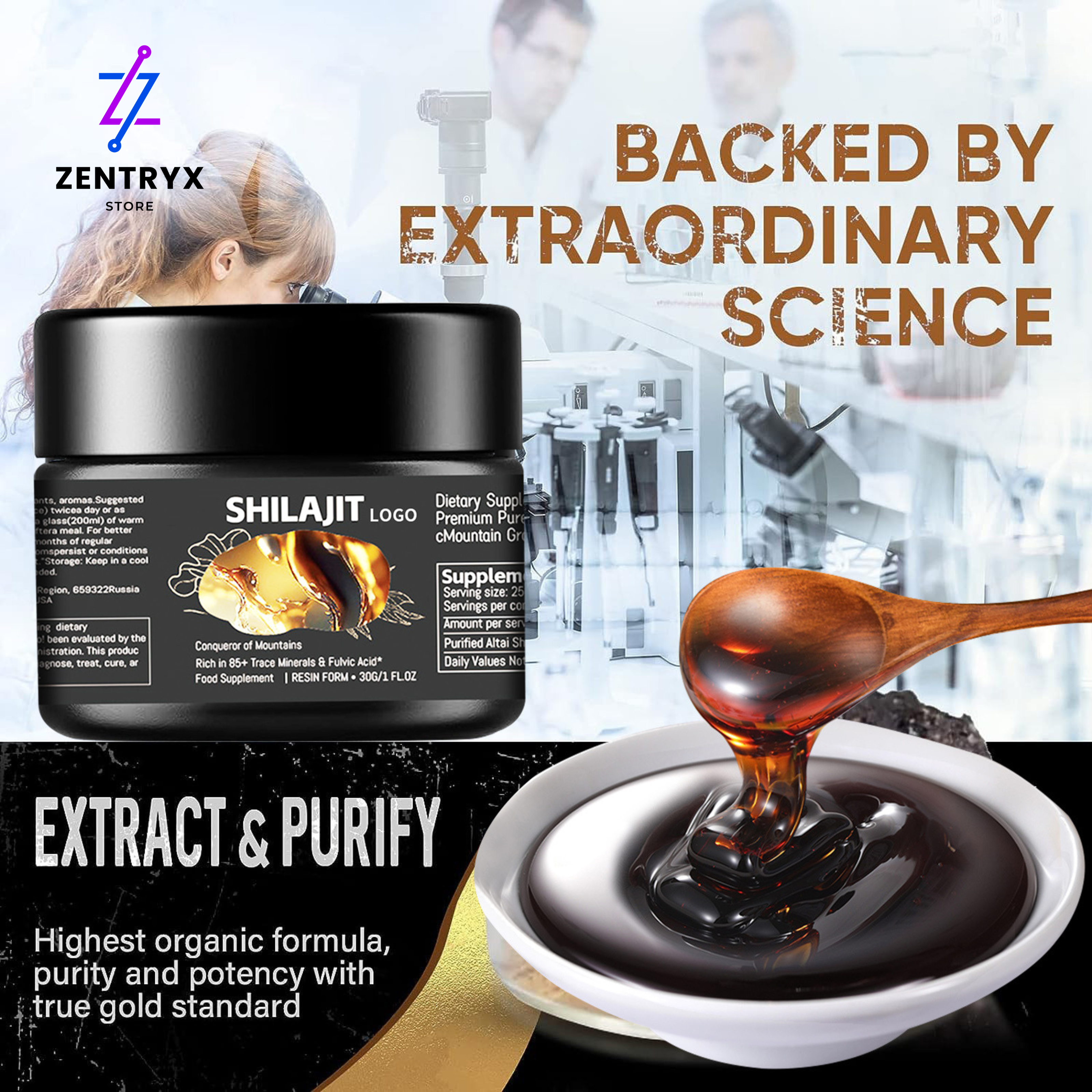 Shilajit suplemento nutricional
