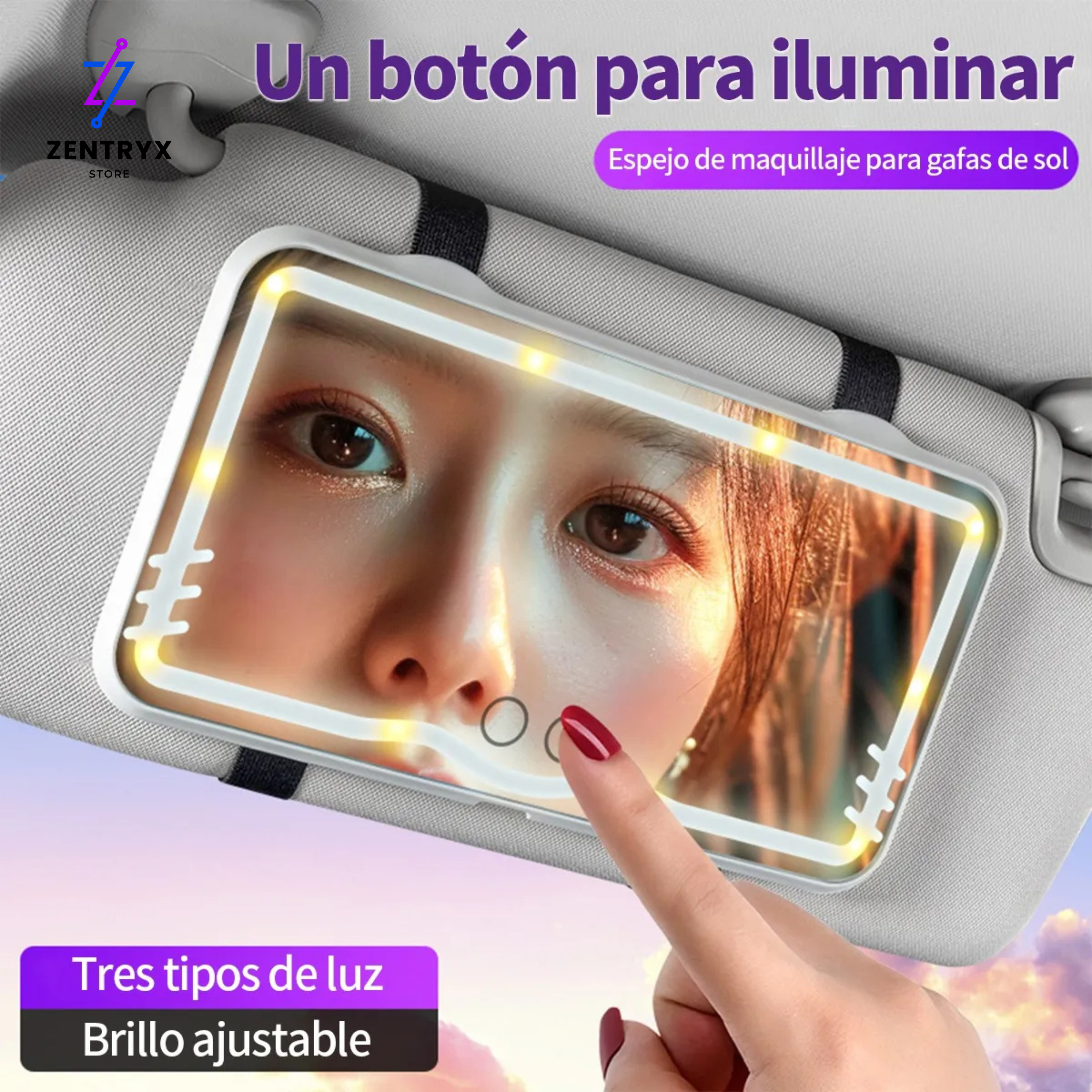 Espejo led portatil